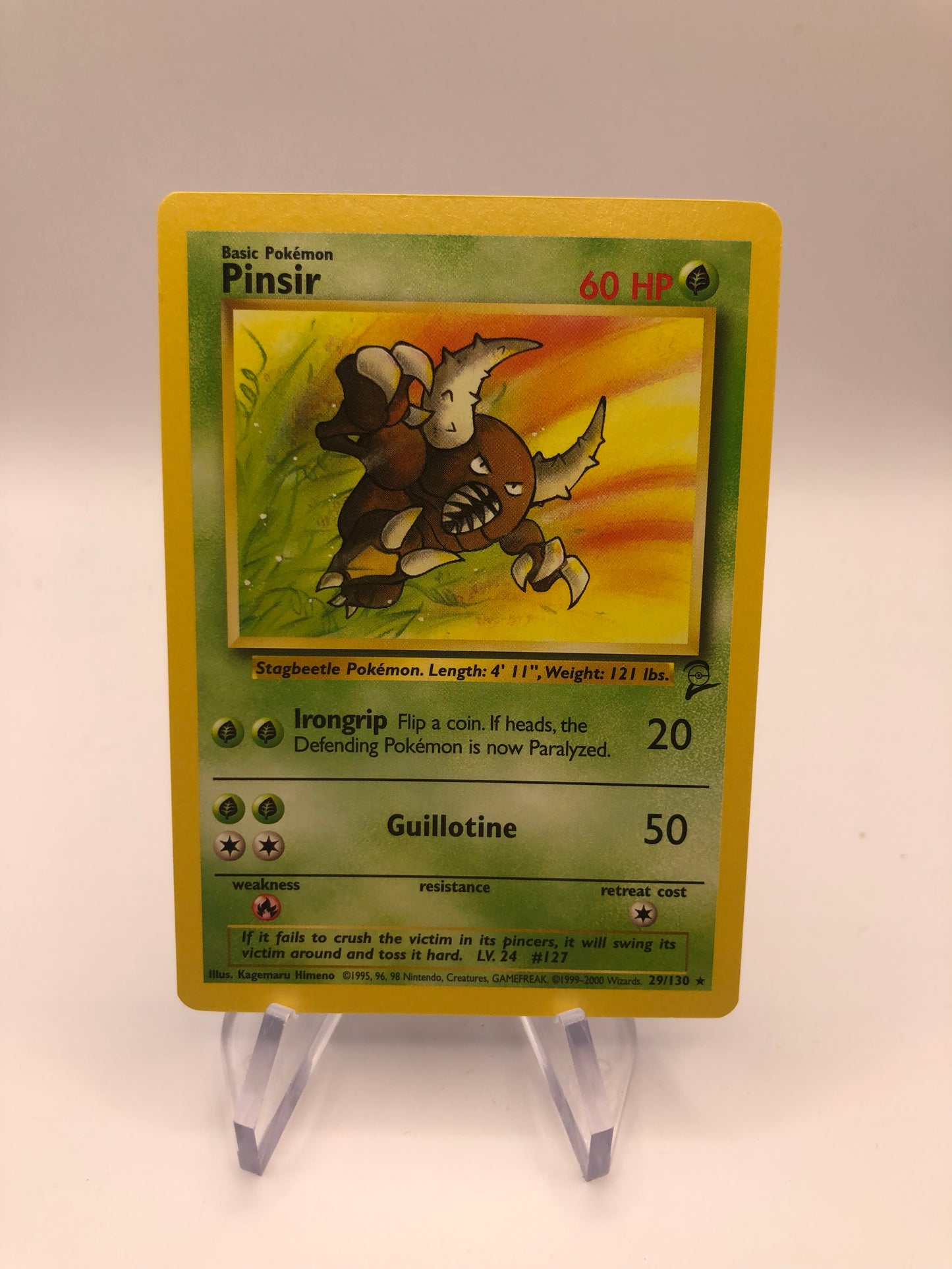 Pokemon Karte Base Set 2 Pinsir 29/130 Englisch