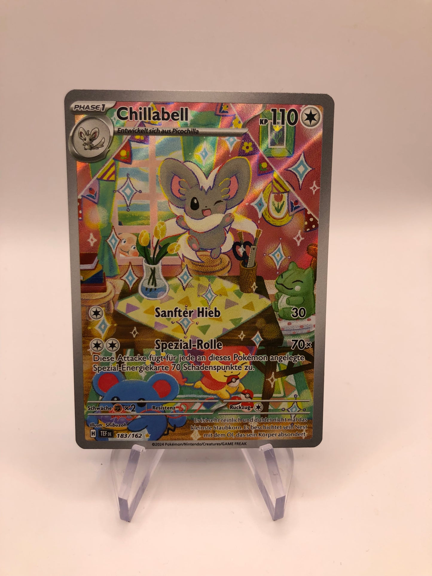 Pokemon Karte Art-Rare Chillabell 183/162 Deutsch