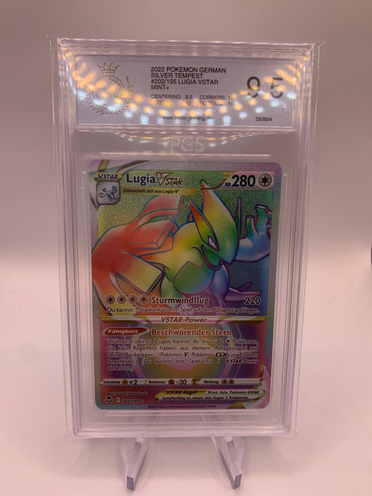 Pokemon Karte Rainbow PGS 9,5 Lugia 202/195 Deutsch