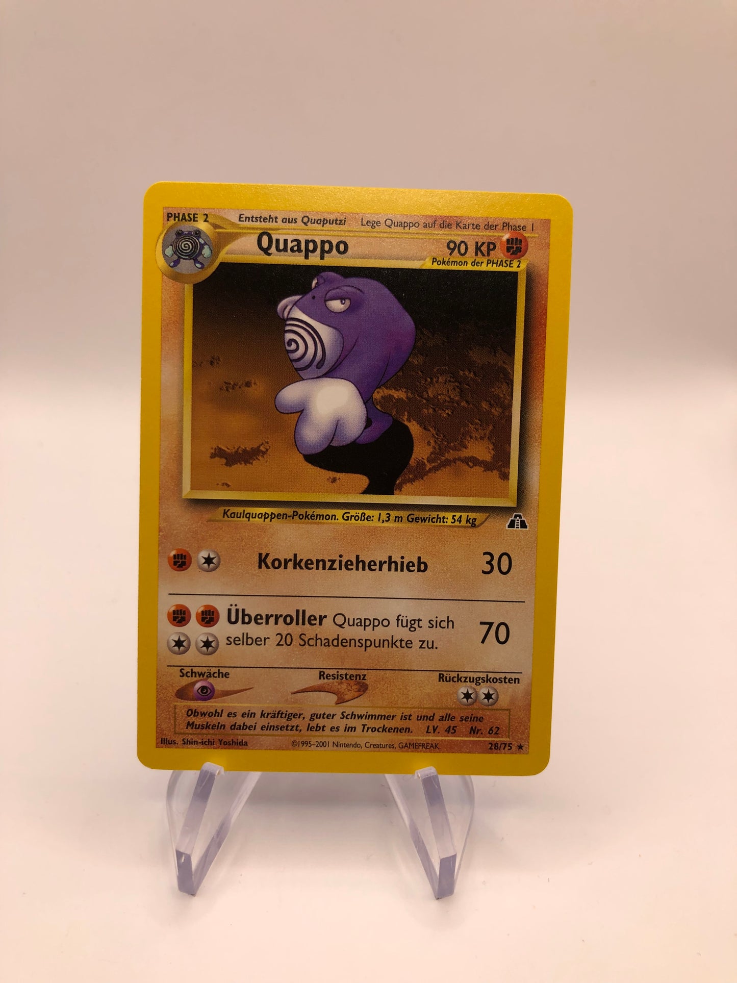 Pokemon Karte Quappo 28/75 Deutsch