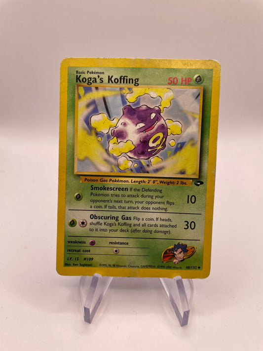 Pokemon Karte Gym Heros Koga‘s Koffing 48/132 Englisch