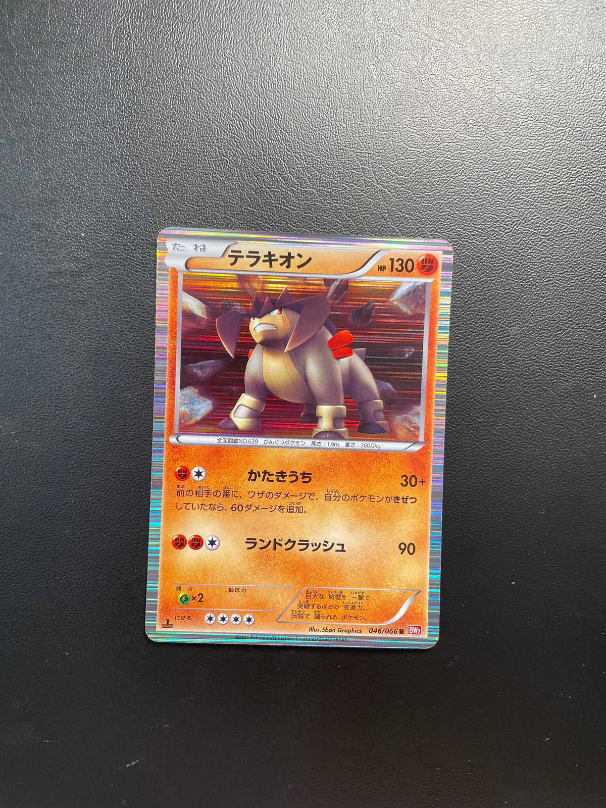 Pokemon Karte Holo Terrakion 46/66 Japanisch