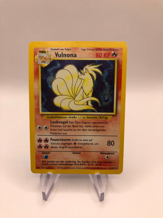 Pokemon Karten Holo Vulnona 12/102 Deutsch