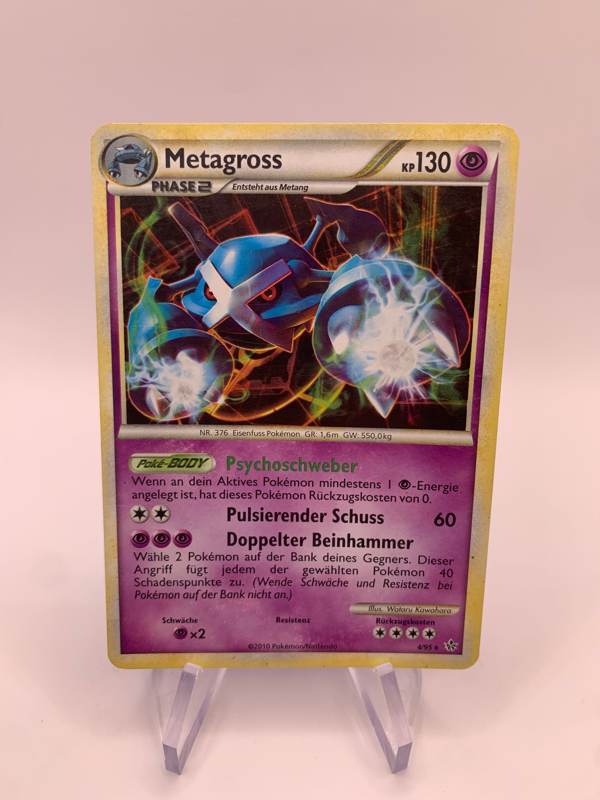 Pokemon Card Holo Metagross 4/95 German SHPNPokestore Pokemon Card Holo Metagross 4/95 German SHPNPokestore