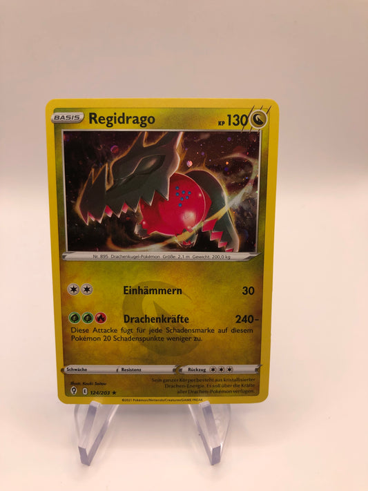 Pokemon Karte Holo Regidrago 124/203 Deutsch