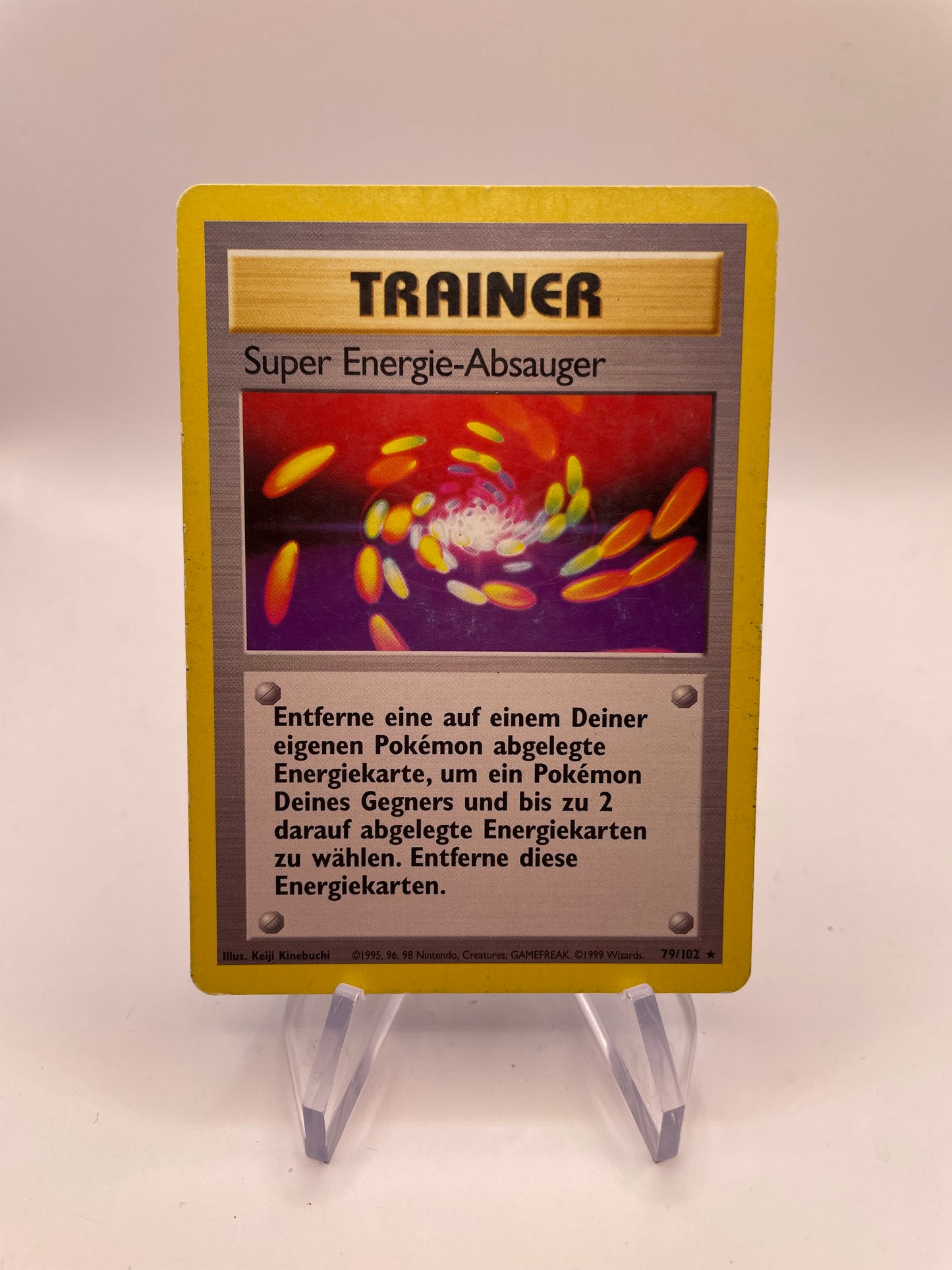 Pokemon Karte Base-Set Trainer super Energie absauger 79/102 Deutsch