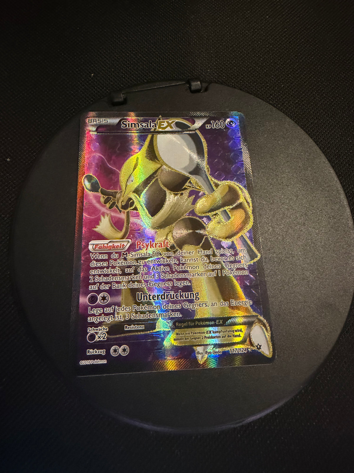 Pokemon Karte Ex Fullart Simsala 117/124 Deutsch