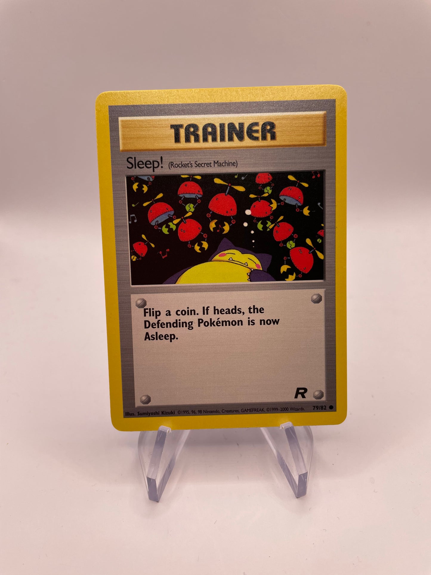 Pokemon Karte Rocket Trainer Sleep 79/82 Englisch