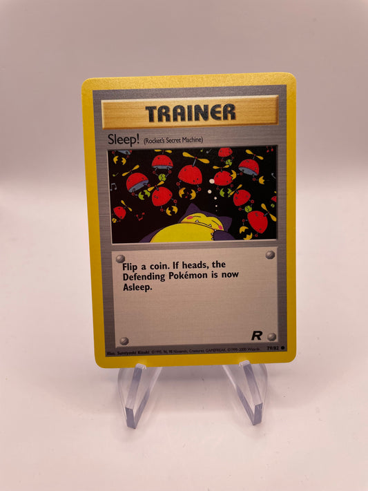 Pokemon Karte Rocket Trainer Sleep 79/82 Englisch