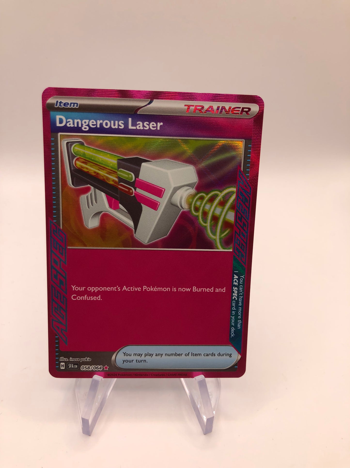Pokemon Karte Trainer Dangerous Laser 58/64 Englisch