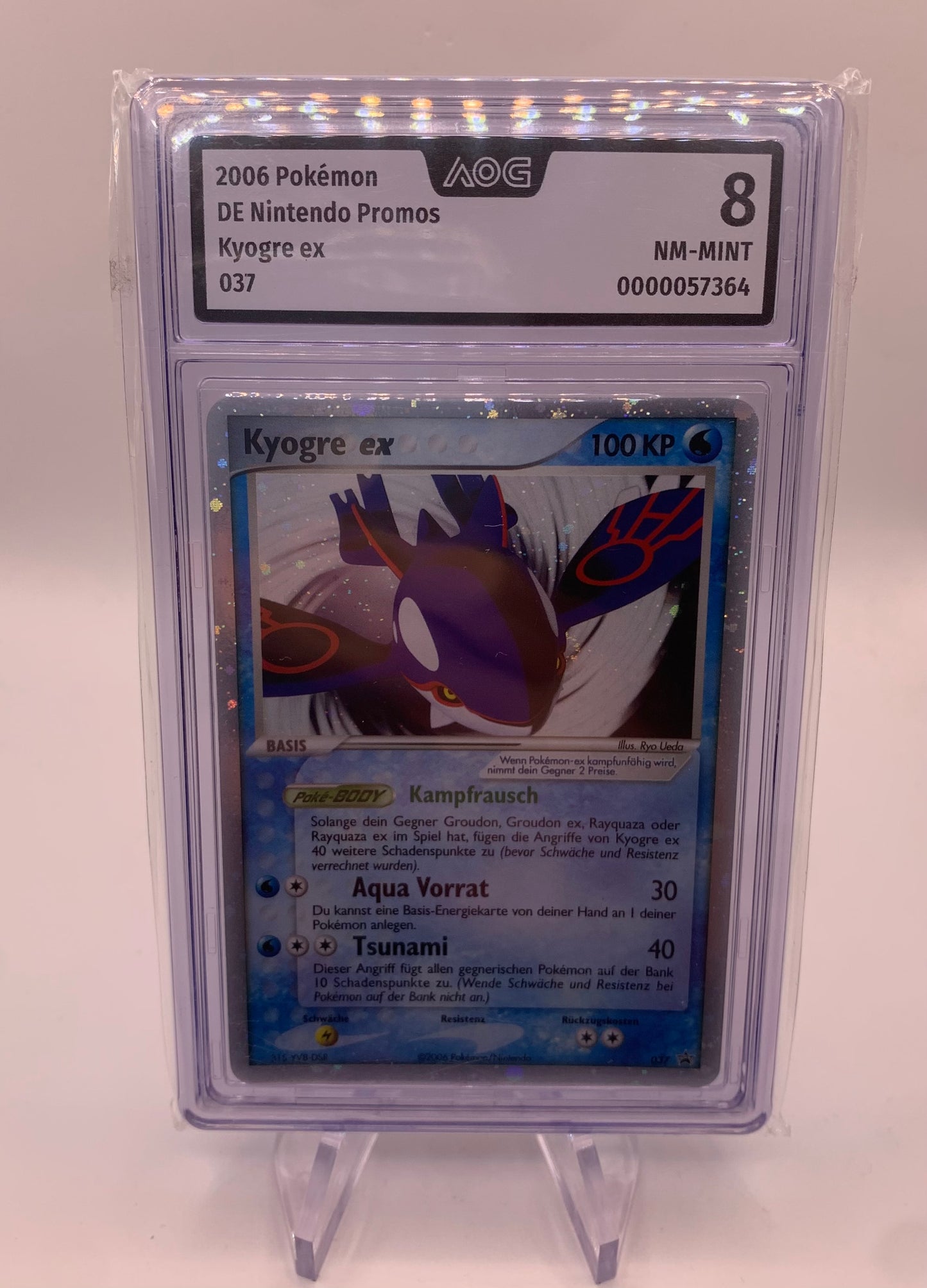 Pokemon Karte AOG 8 Ex Promo Kyogre 037 Deutsch