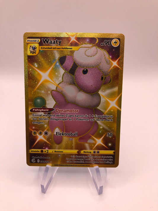 Pokemon Karte Art-Rare Gold Waaty 280/264 Deutsch