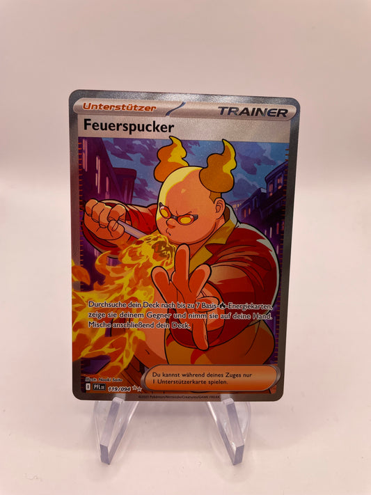 Pokemon Karte Trainer Feuerspucker 119/94 Deutsch