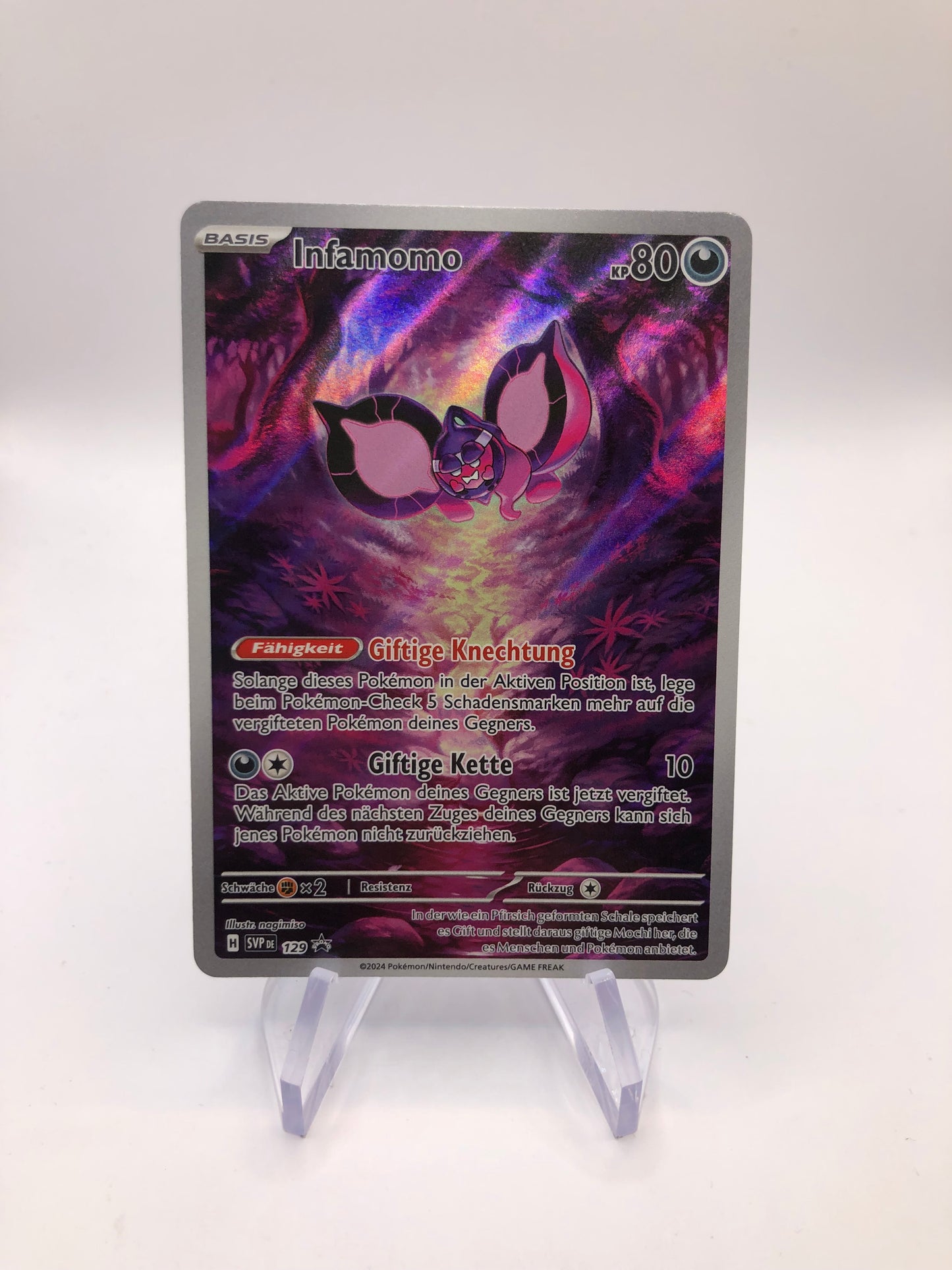 Pokemon Karte Promo Art-Rare Infamomo 129 Deutsch