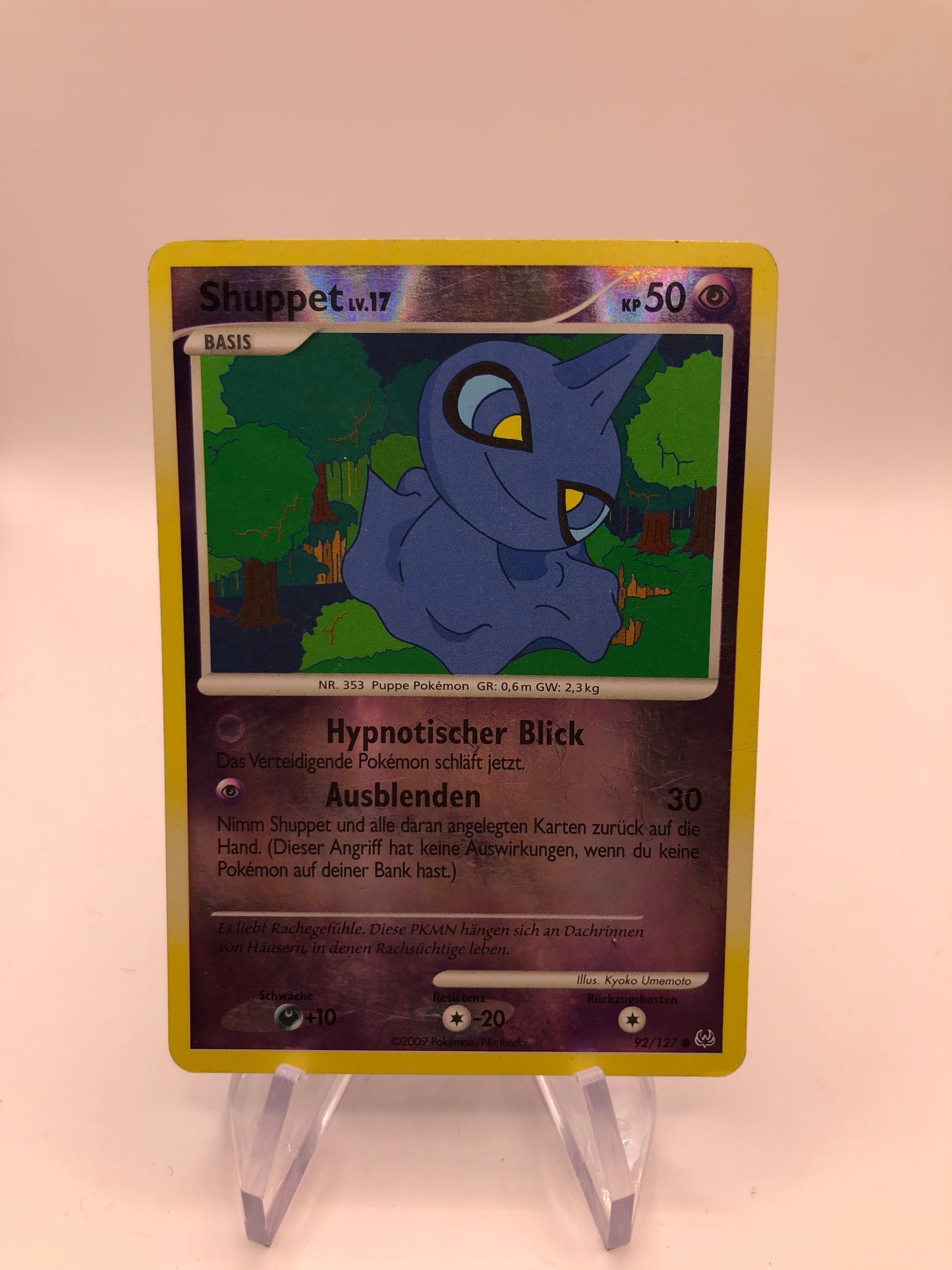 Pokemon Karte Revers Shuppet 92/127 Deutsch