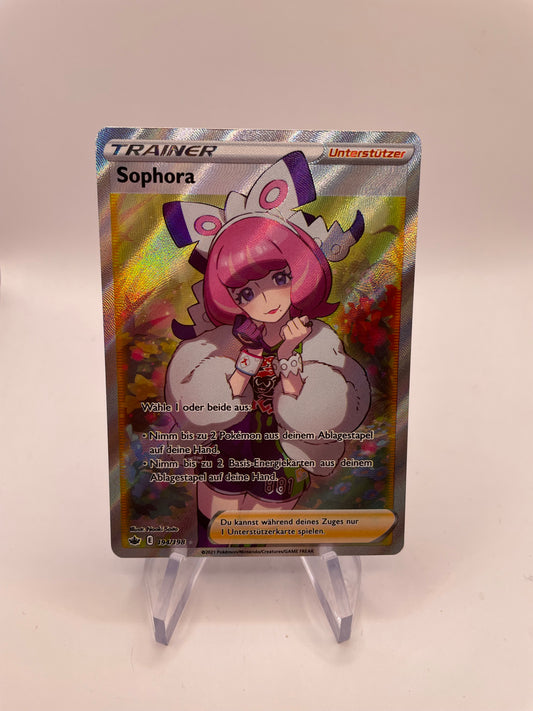 Pokemon Karte Trainer Sophora 194/198 Deutsch