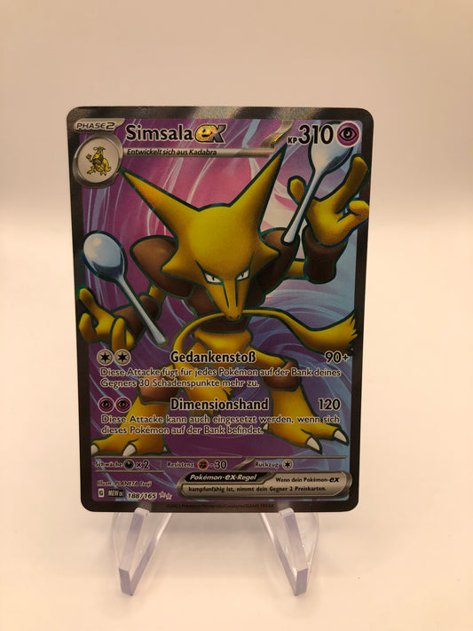 Pokemon Karte EX Fullart Simsala 188/164 Deutsch