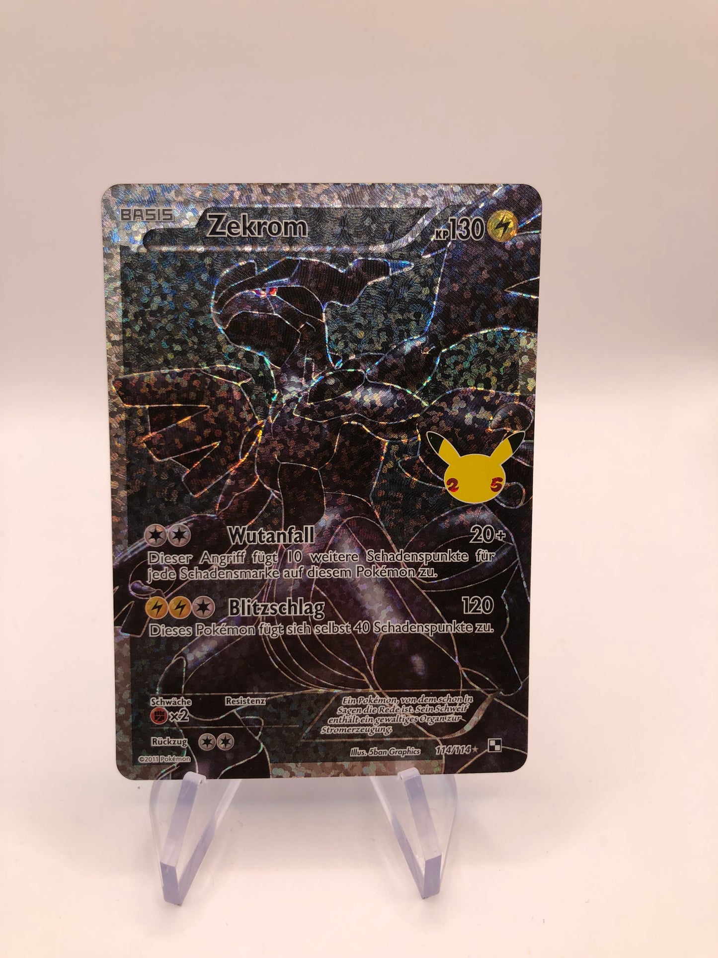 Pokemon Karte Celebration Zekrom 114/114 Deutsch