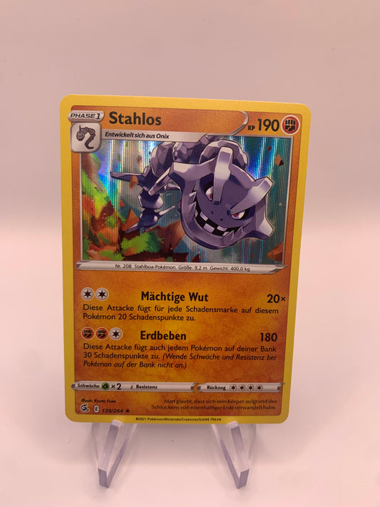 Pokemon Karte Holo Stahlos 139/264 Deutsch