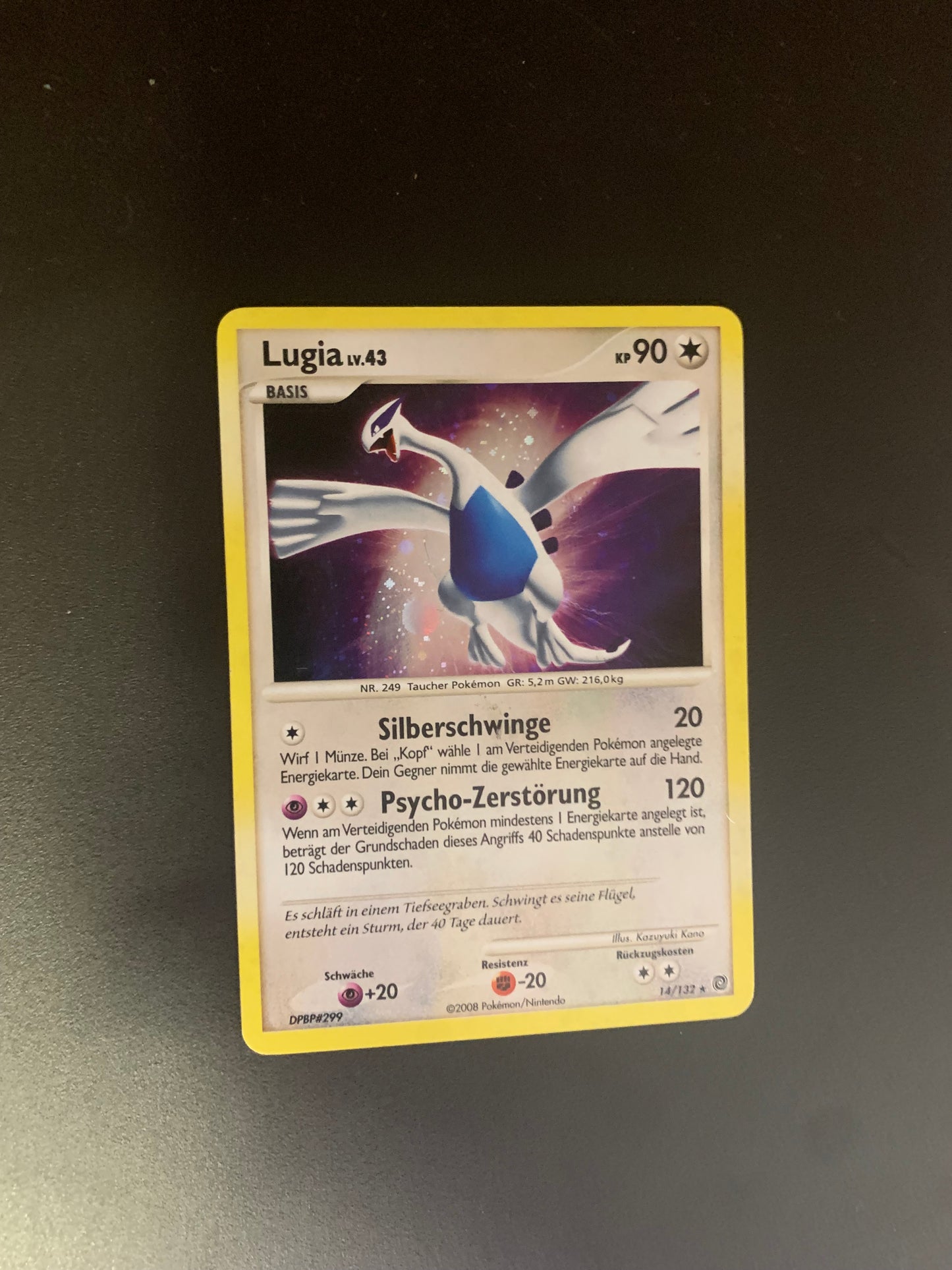 Pokemon Karte Holo Lugia 14/132 Deutsch