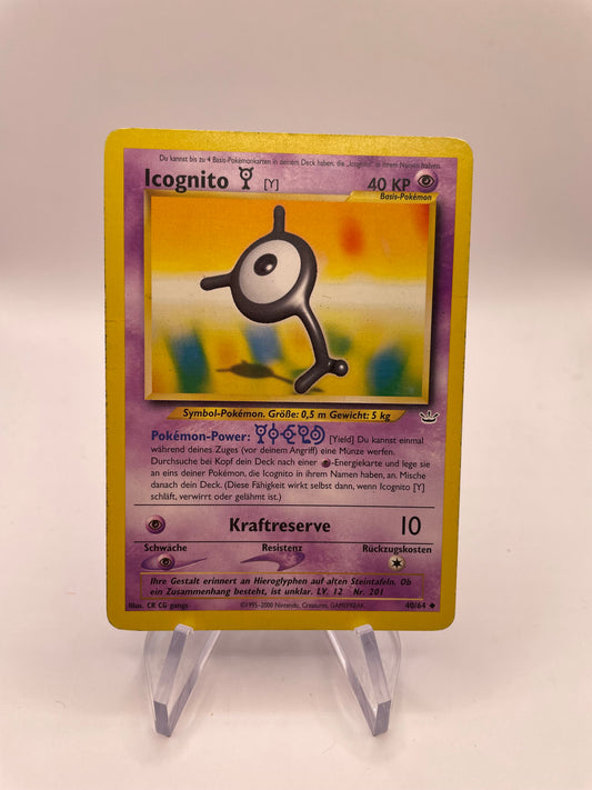 Pokemon Karte Neo Revolution Icognito 40/64 Deutsch
