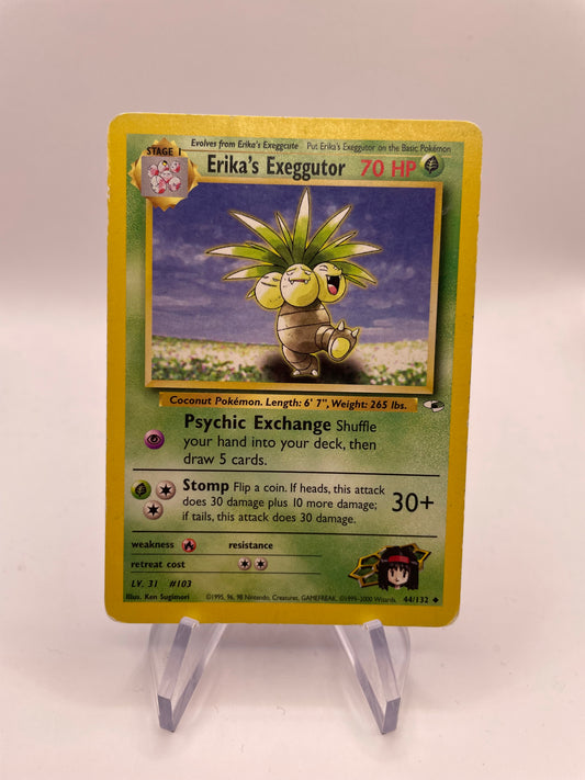 Pokemon Karte Gym Heros Erika’s Exeggutor 44/132 Englisch