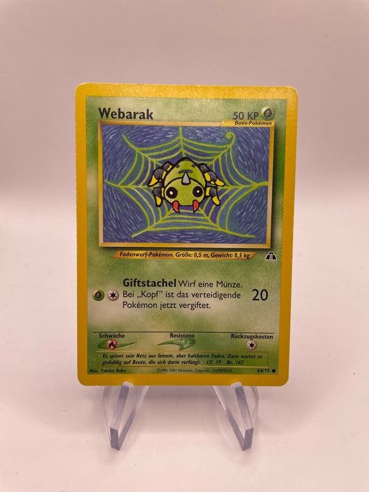 Pokemon Karte Neo Discovery Webarak 64/75 Deutsch