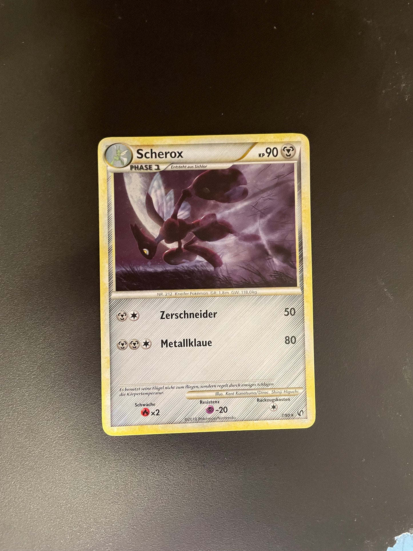 Pokemon Karte Holo Scherox 7/90 Deutsch