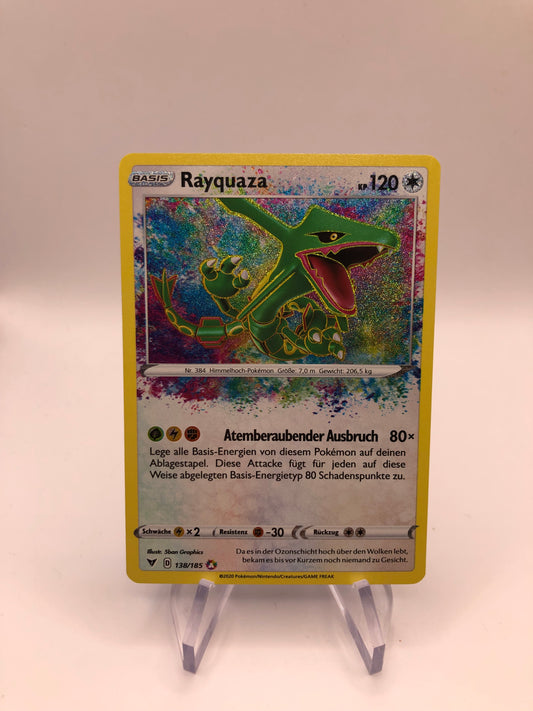 Pokemon Karte Amazing Rare Rayquaza 138/185 Deutsch