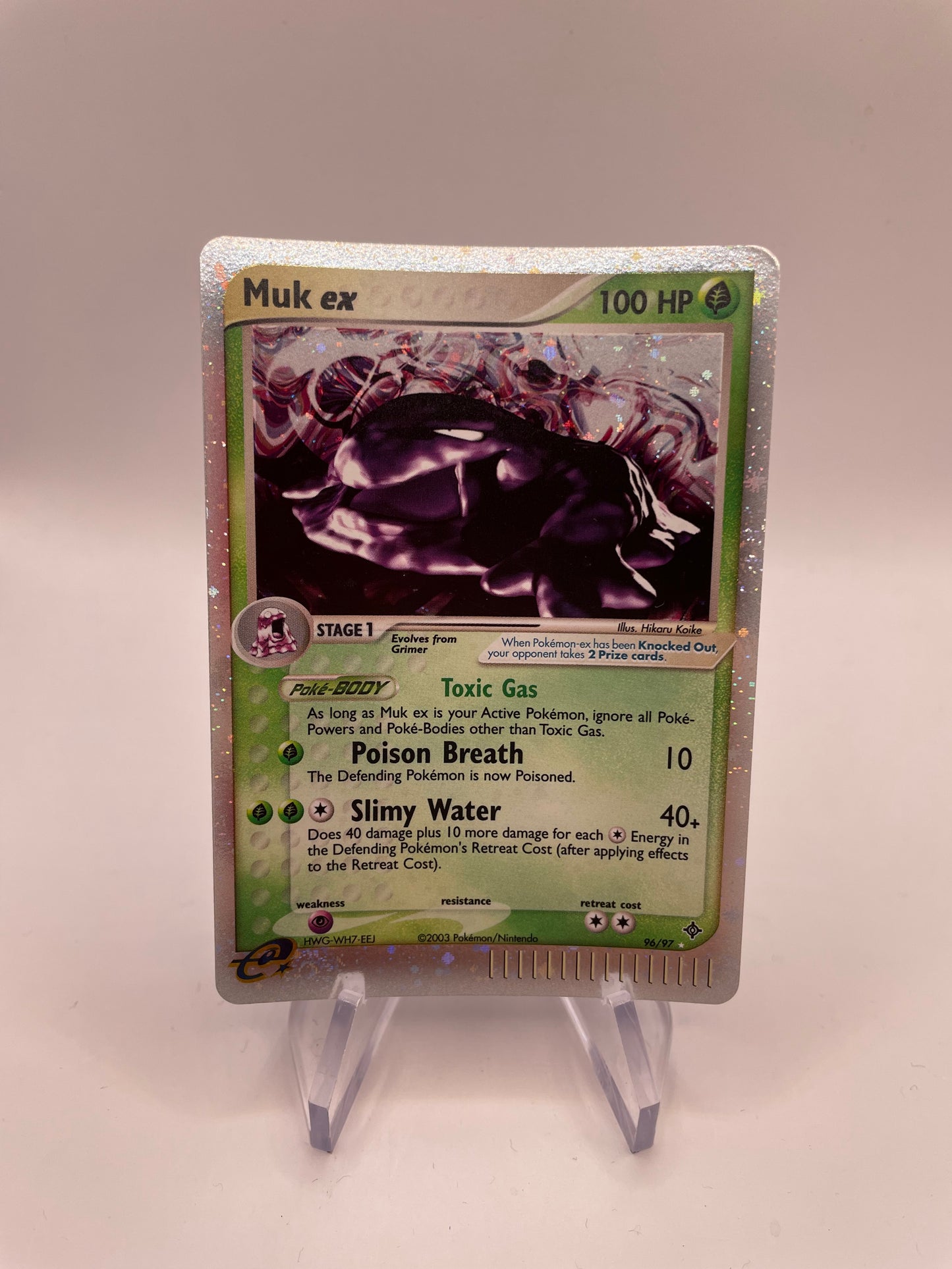 Pokemon Karte EX E Series Sleimok 96/97 Englisch