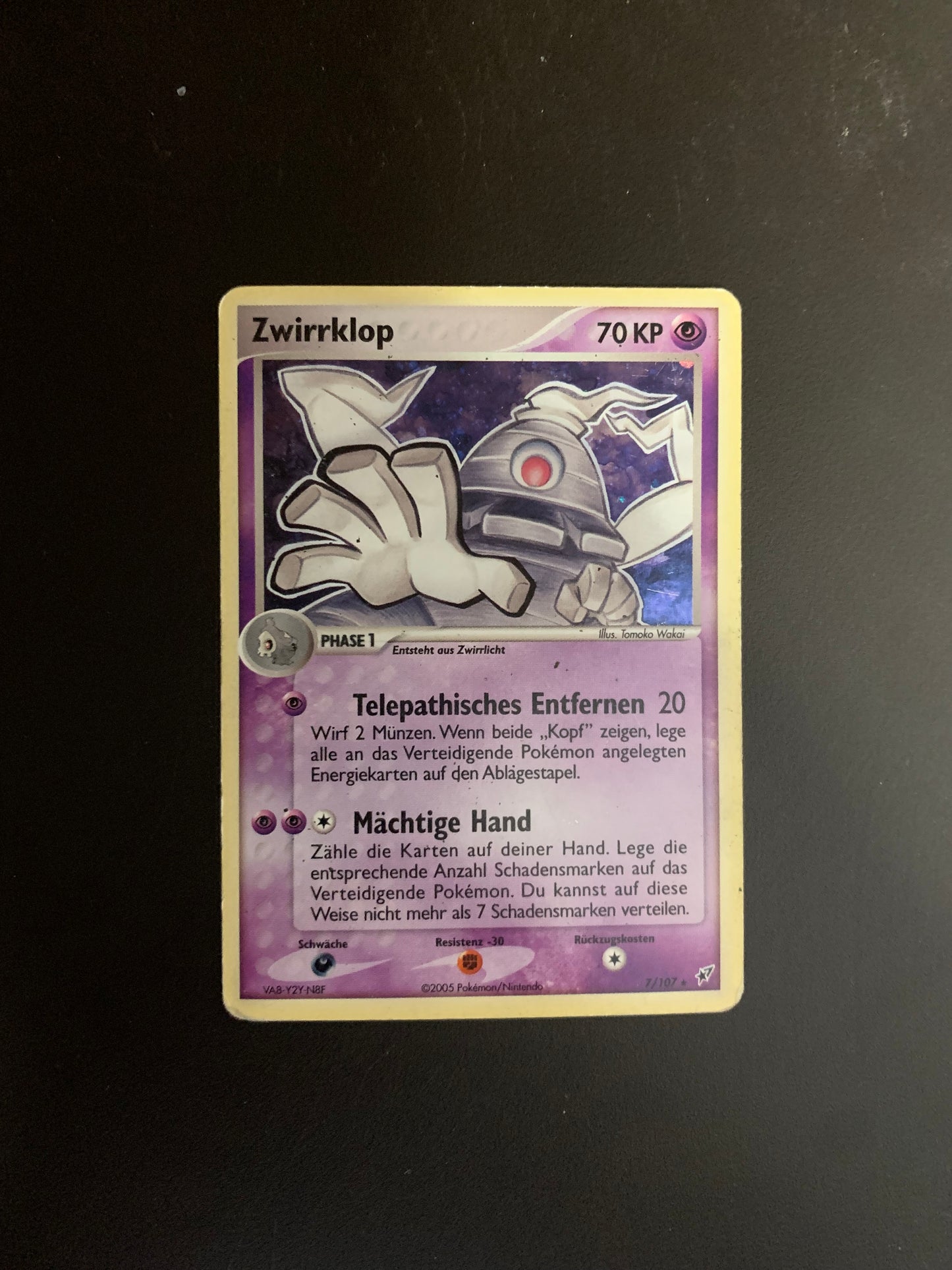 Pokemon Karte Holo Zwirrklop 7/107 Deutsch