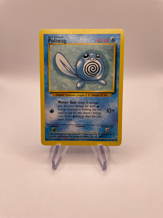 Pokemon Karte Base Set Poliwag 59/102 Englisch