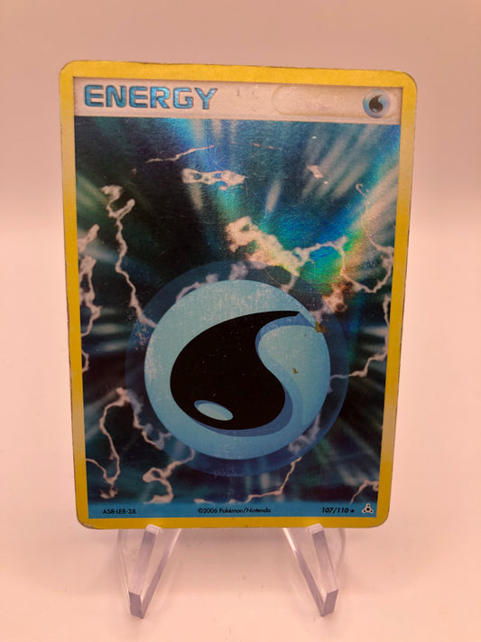 Pokemon Karte Revers Wasser Energie 107/110 Englisch