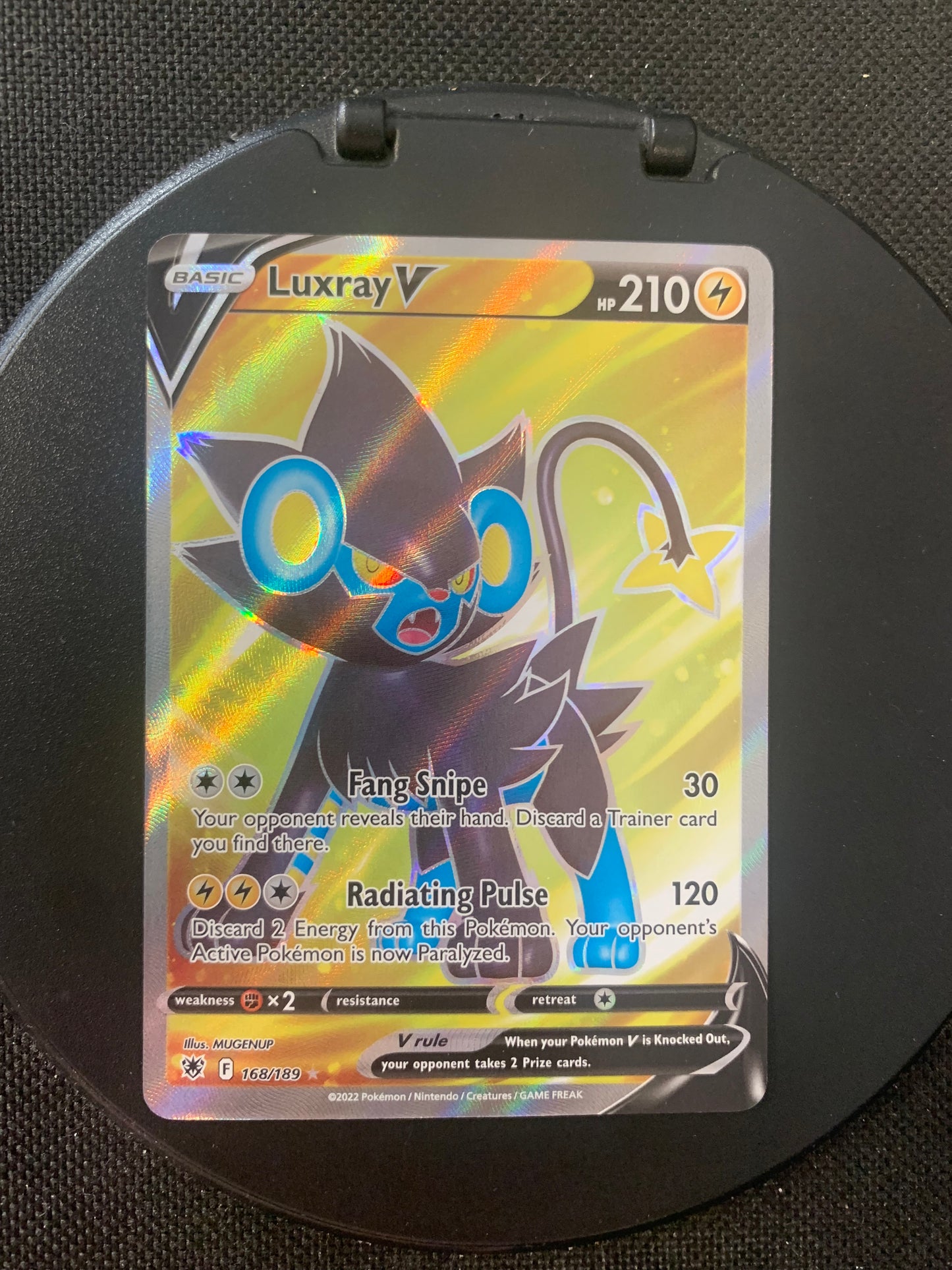 Pokemon Karte V Fullart Luxtra 168/189 Englisch