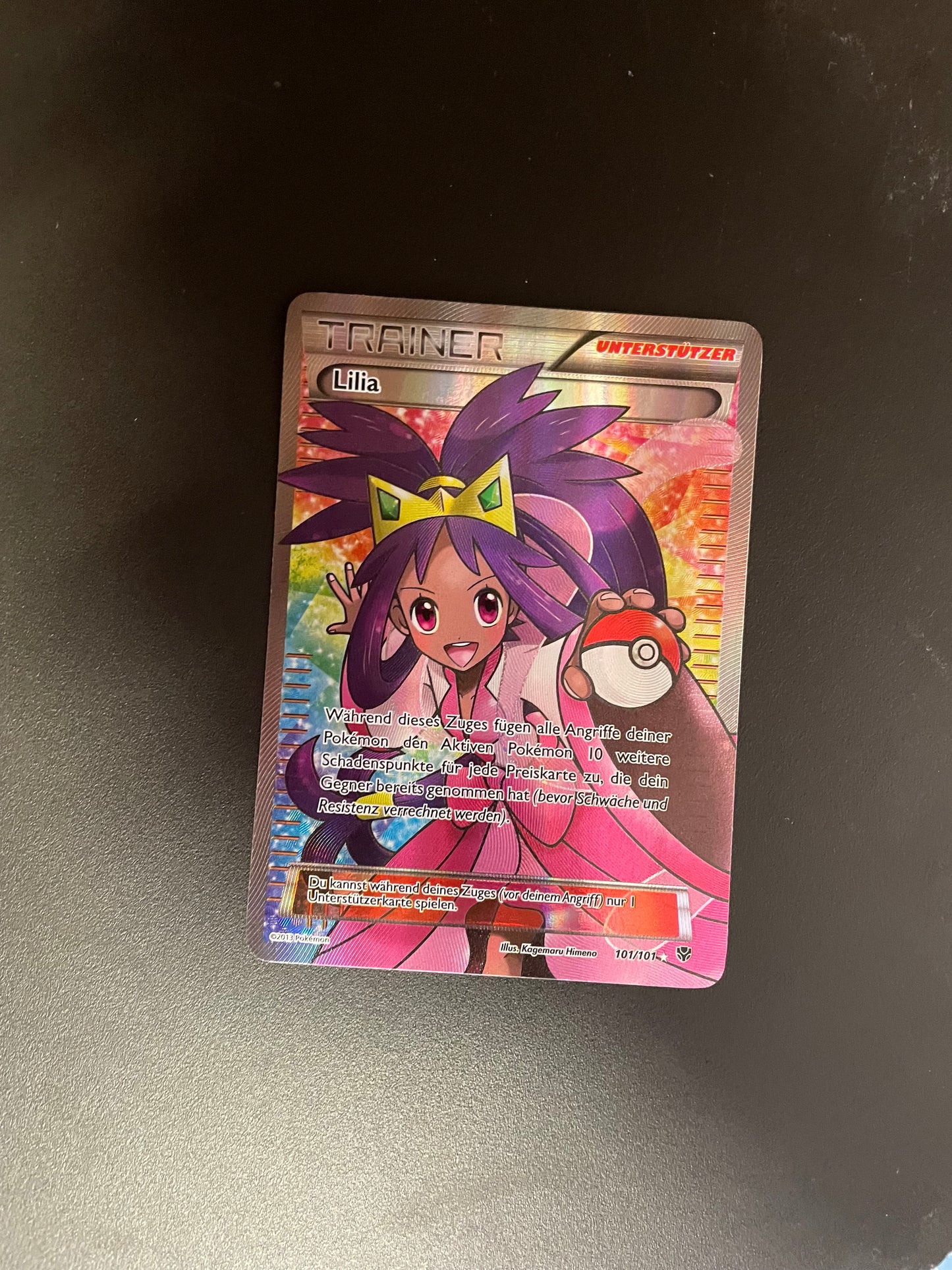 Pokemon Karte Trainer Lilia 101/101 Deutsch