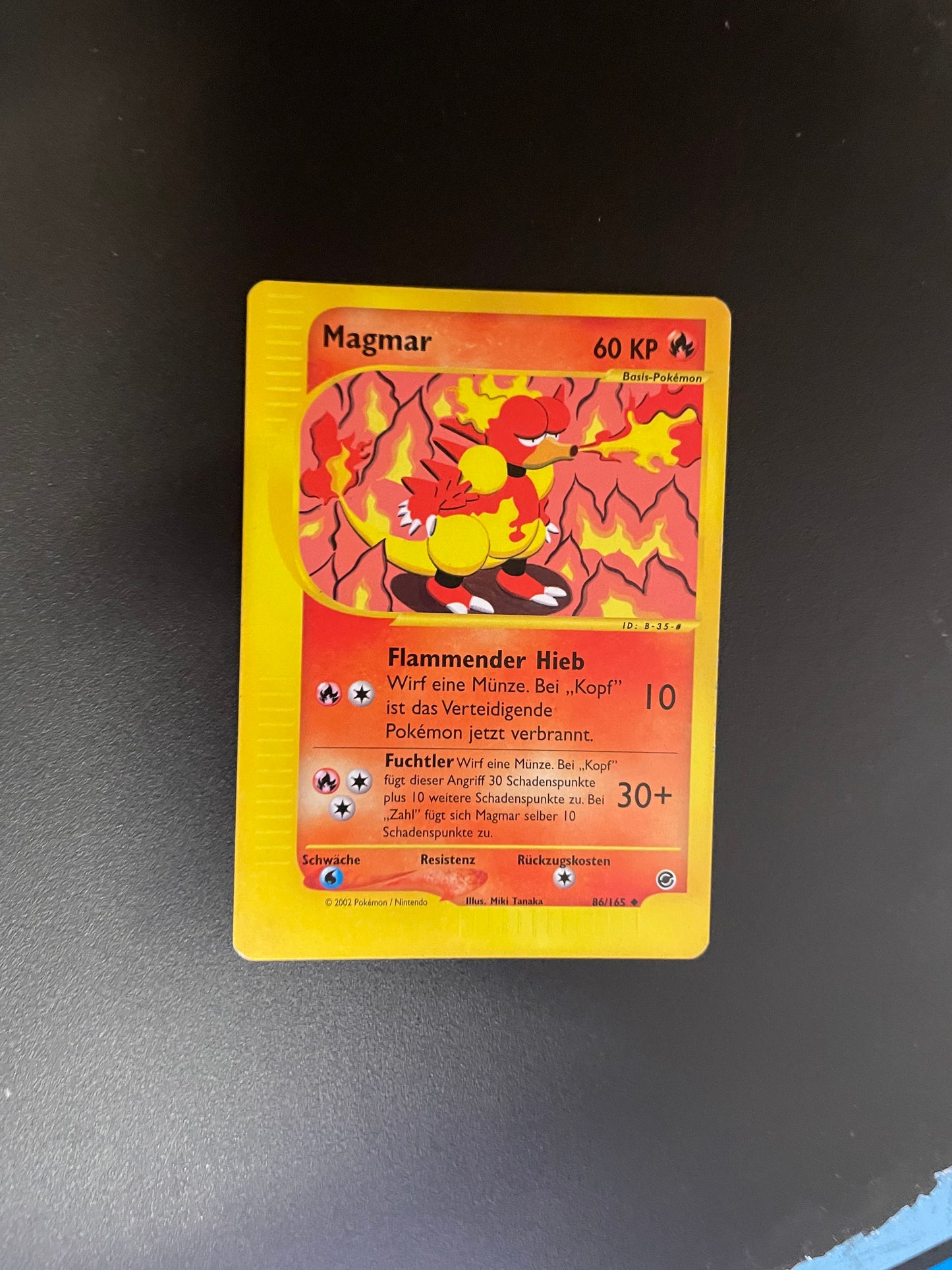 Pokemon Karte e-Series Magmar 86/165 Deutsch