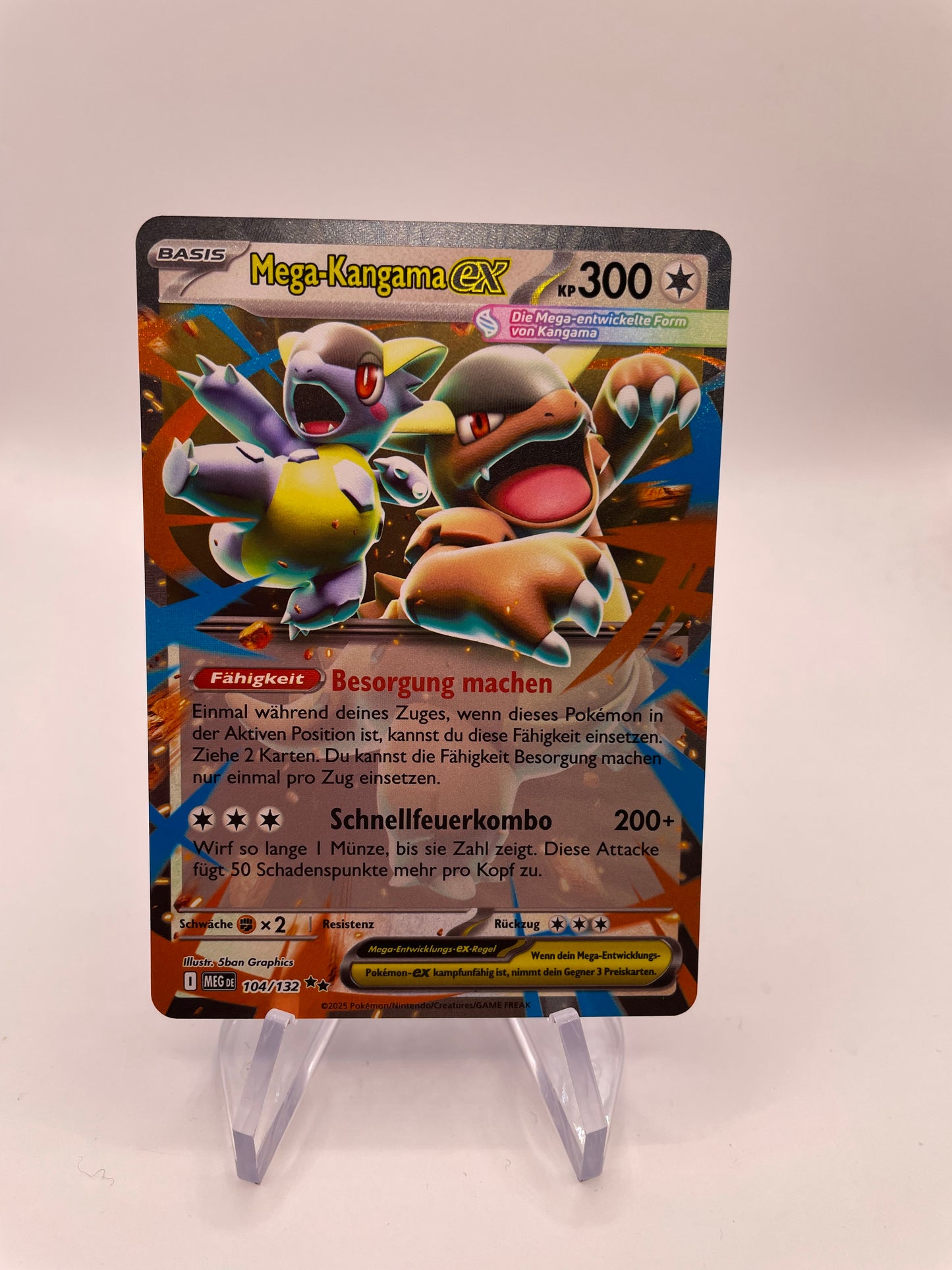 Pokemon Karte Mega-Kangama ex 104/132 Deutsch