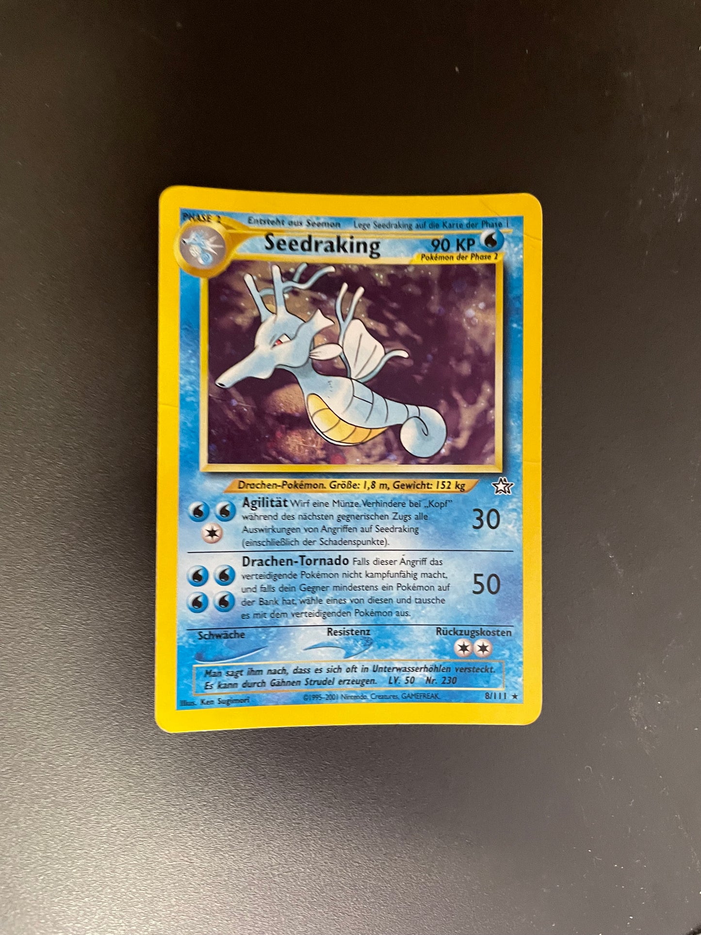Pokémon Karte Holo Neo Genesis Seedraking 8/111 Deutsch