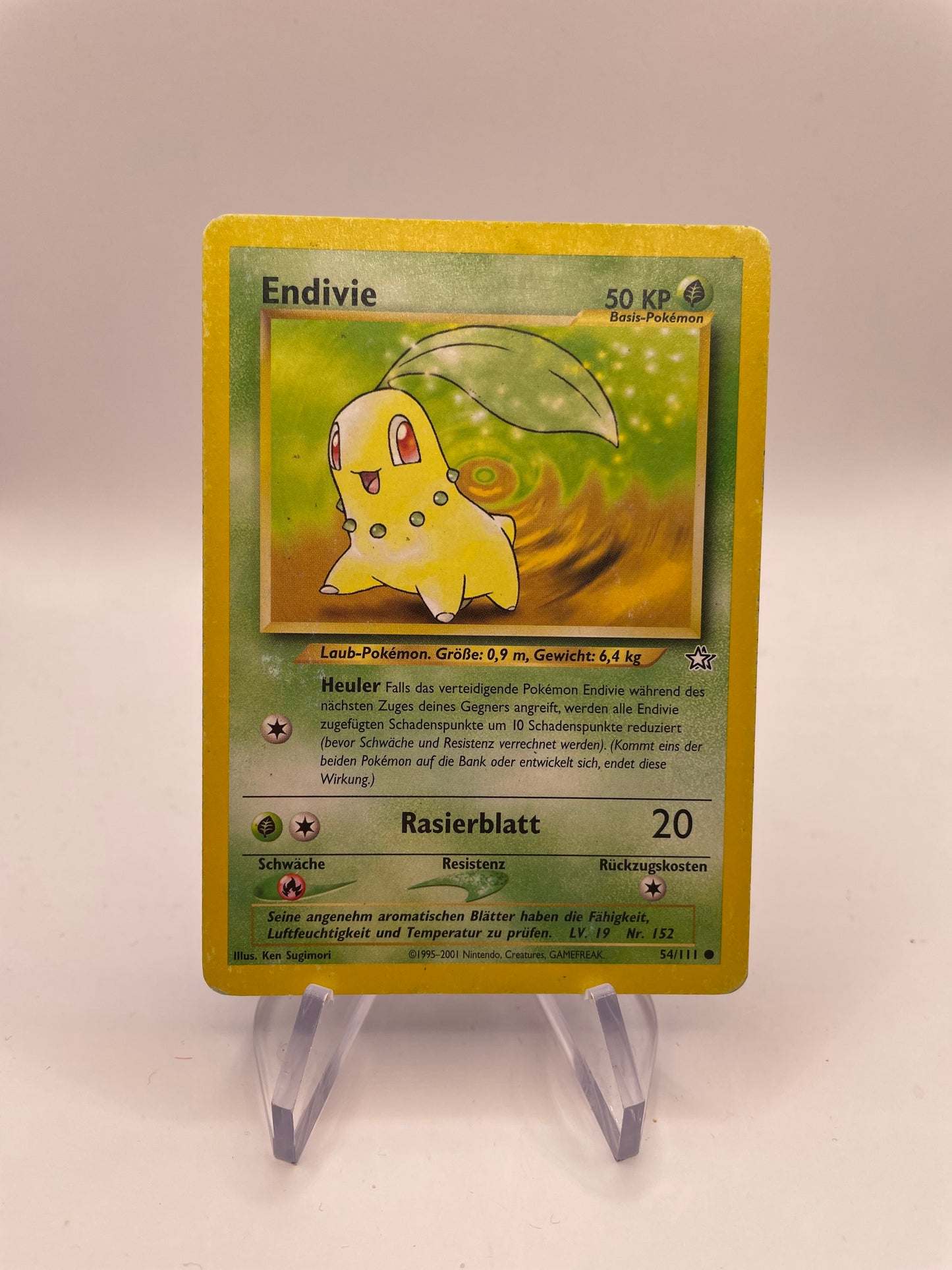 Pokemon Karte Neo Genesis Endivie 54/111 Deutsch