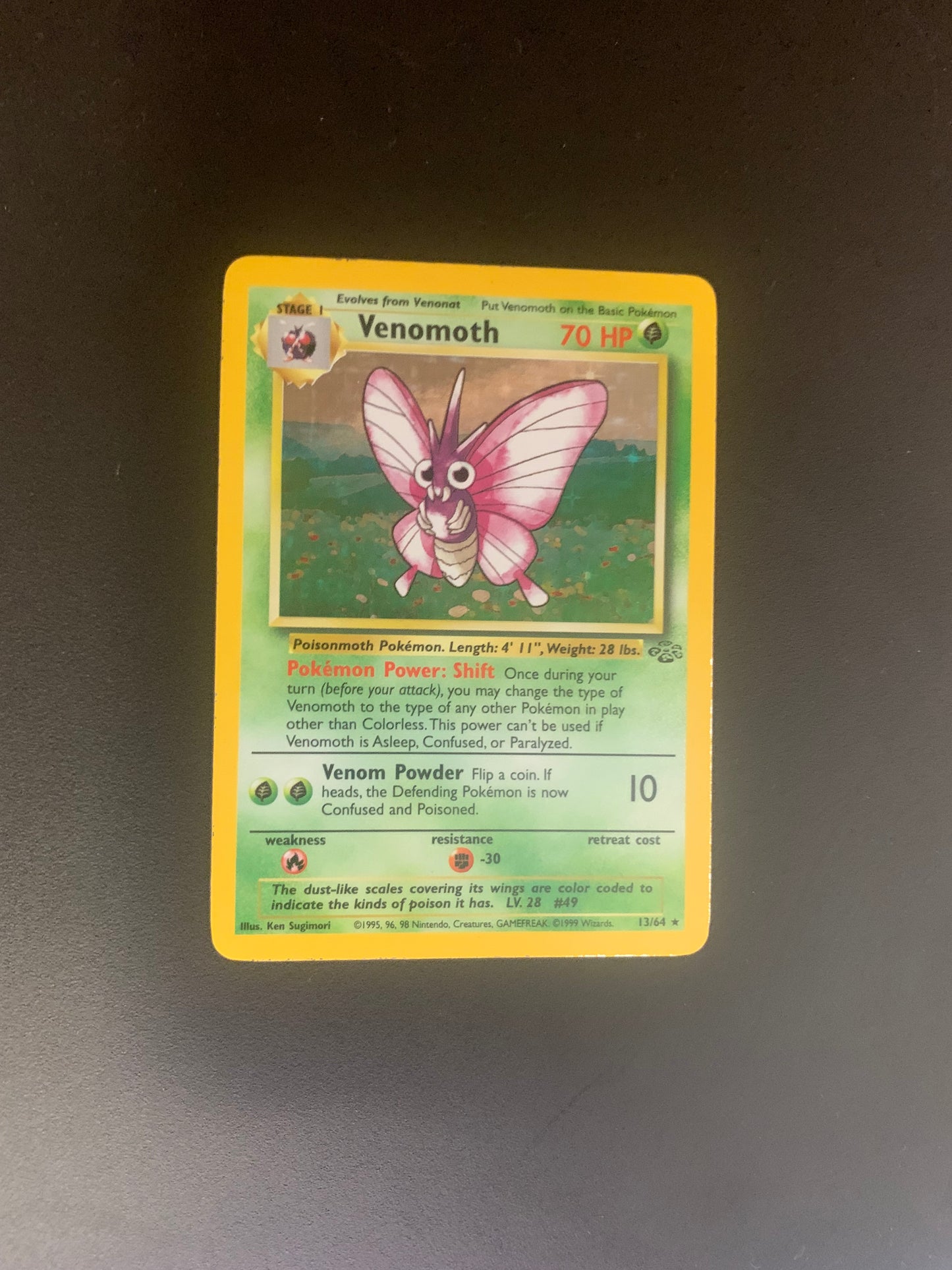 Pokemon Karte Holo Omot 13/64 Englisch