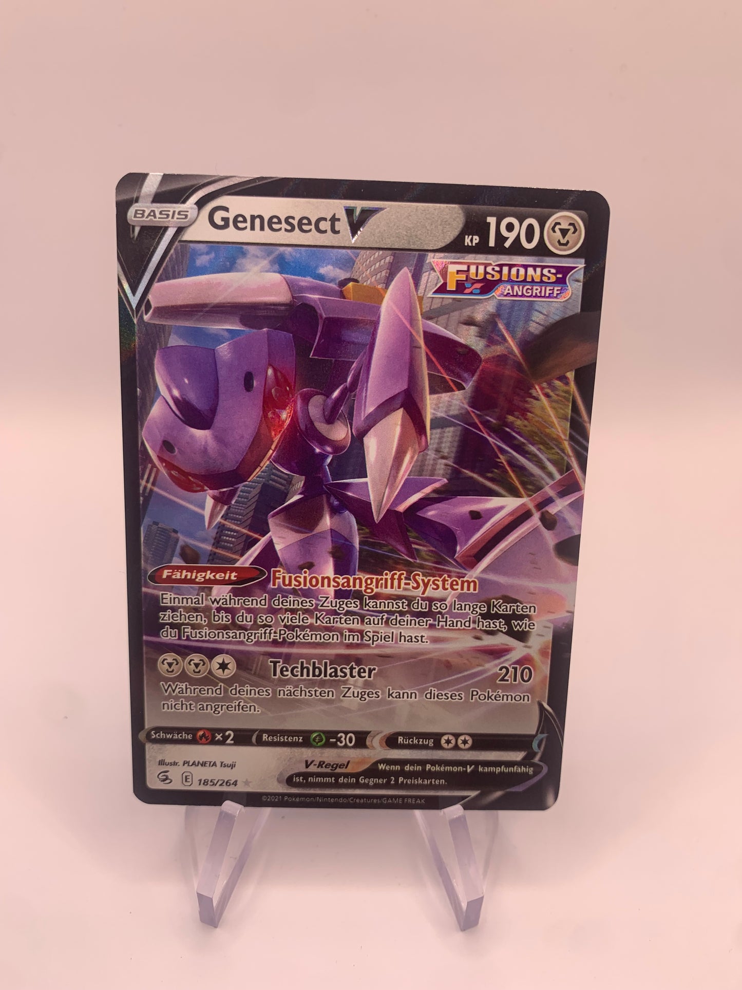 Pokemon Karte V Genesect 185/264 Deutsch