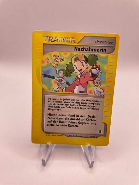 Pokemon Karte e-Series Trainer Nachahmerin 138/165 Deutsch
