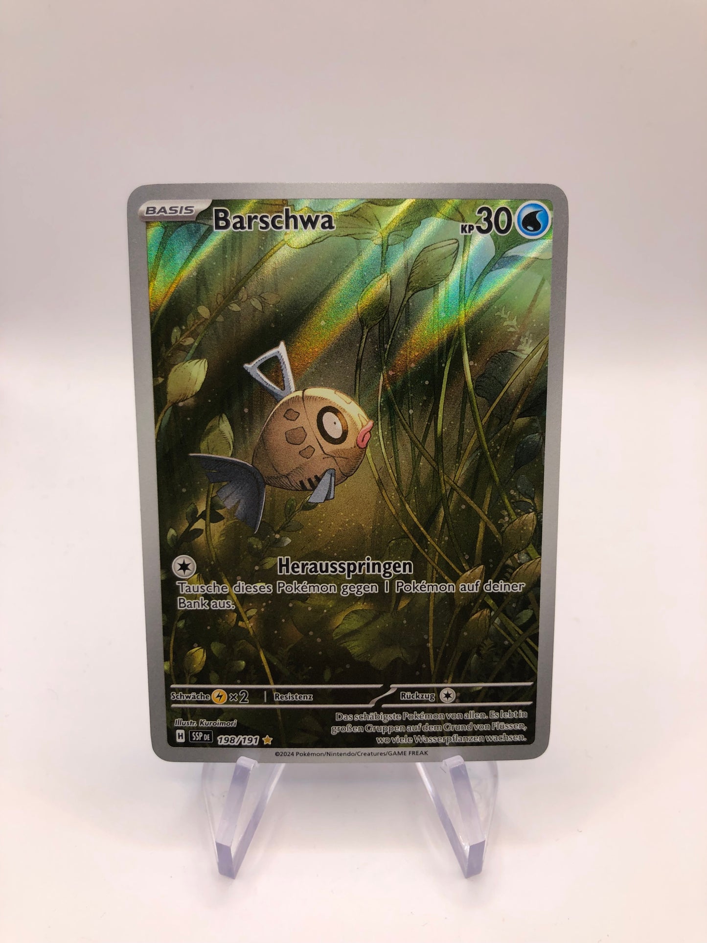 Pokemon Karte Art-Rare Barschwa 198/191 Deutsch