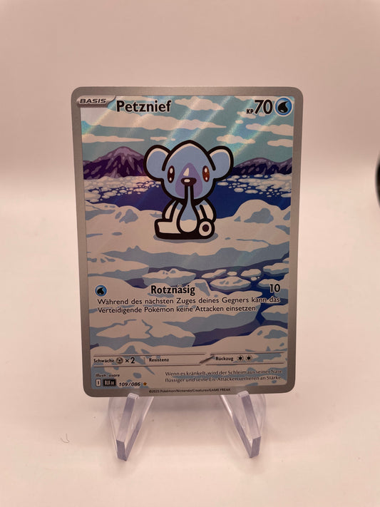 Pokémon Karte Art Rare Petznief 109/86 Deutsch