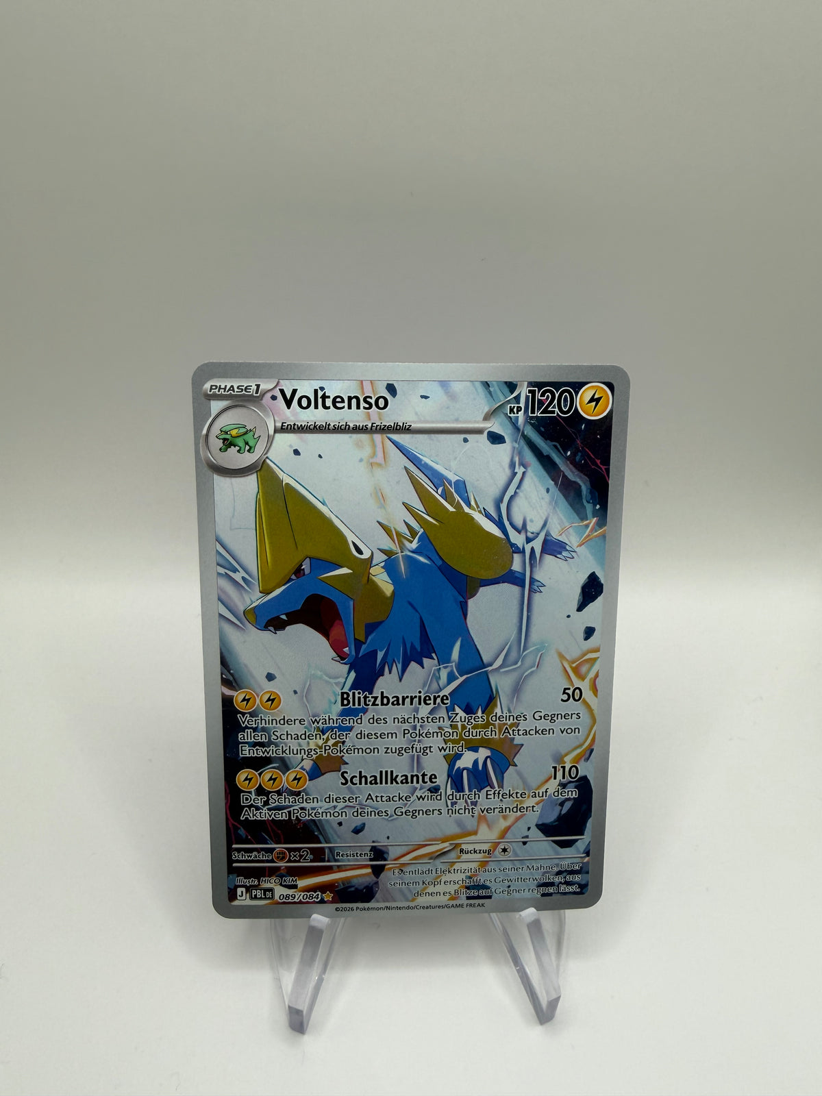 Pokemon Karte Art Rare Voltenso 89/84 Deutsch