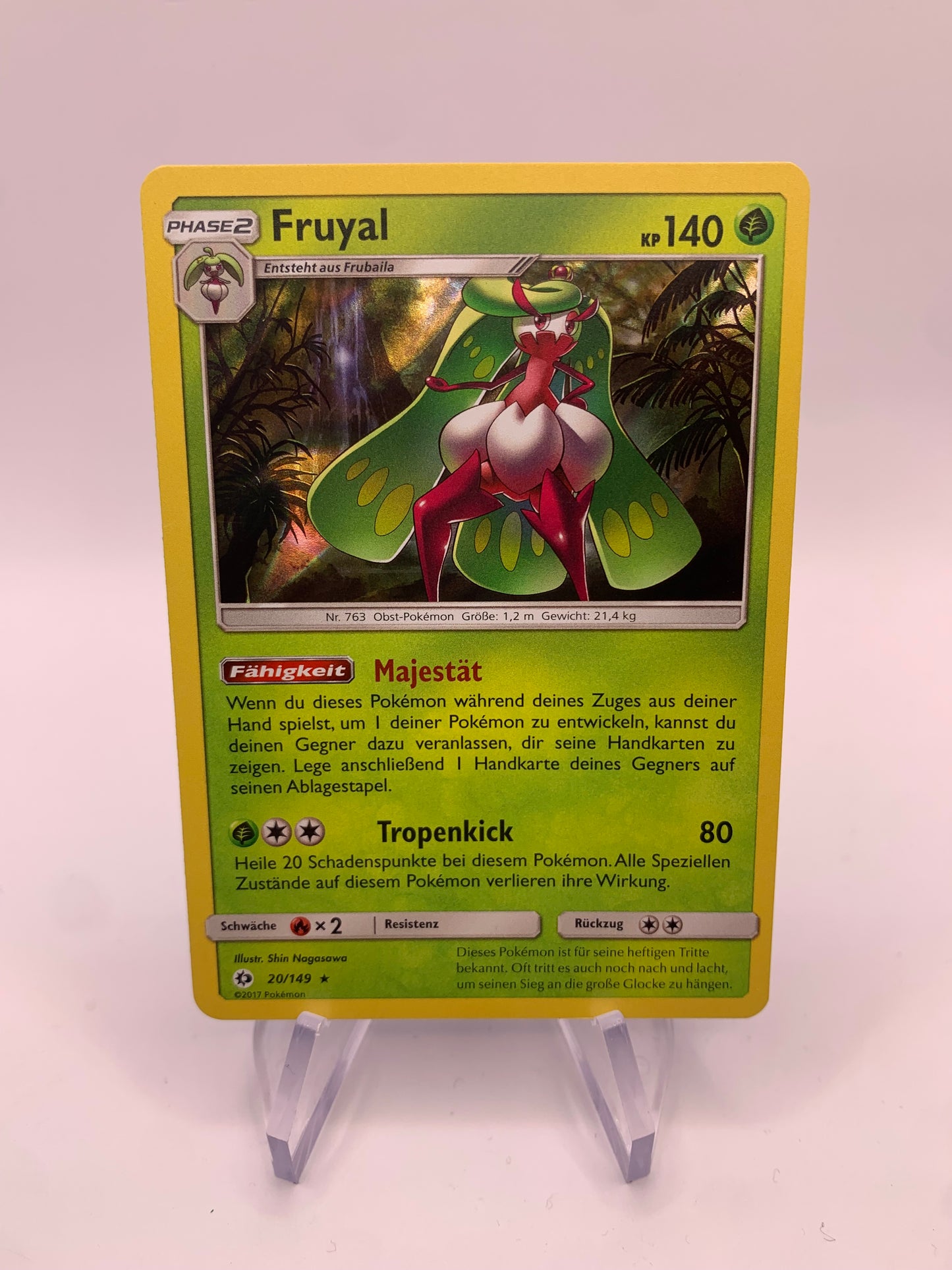 Pokémon Karte Holo Fruyal 20/149 deutsch