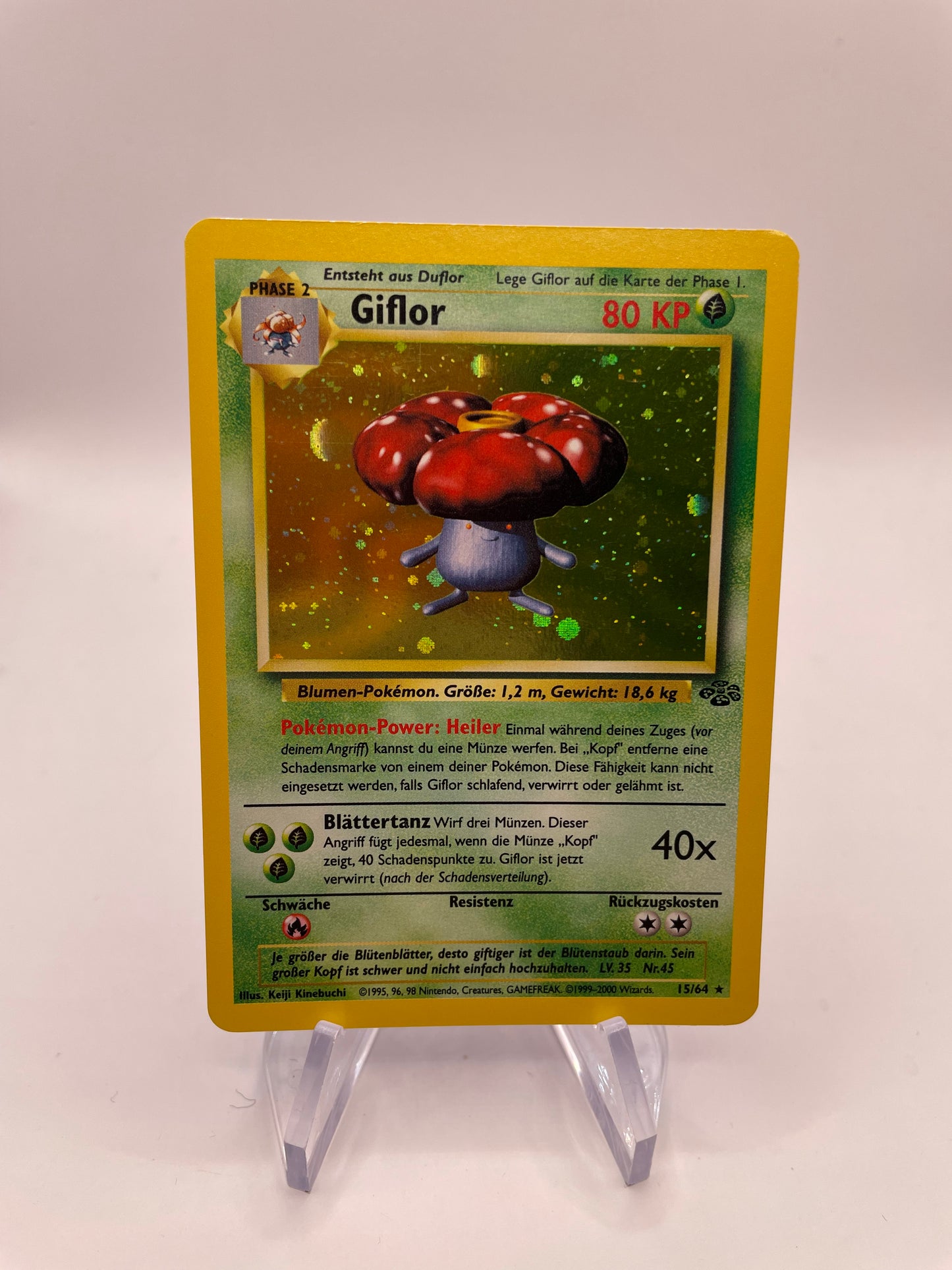 Pokemon Karte Holo Giflor 15/64 Deutsch