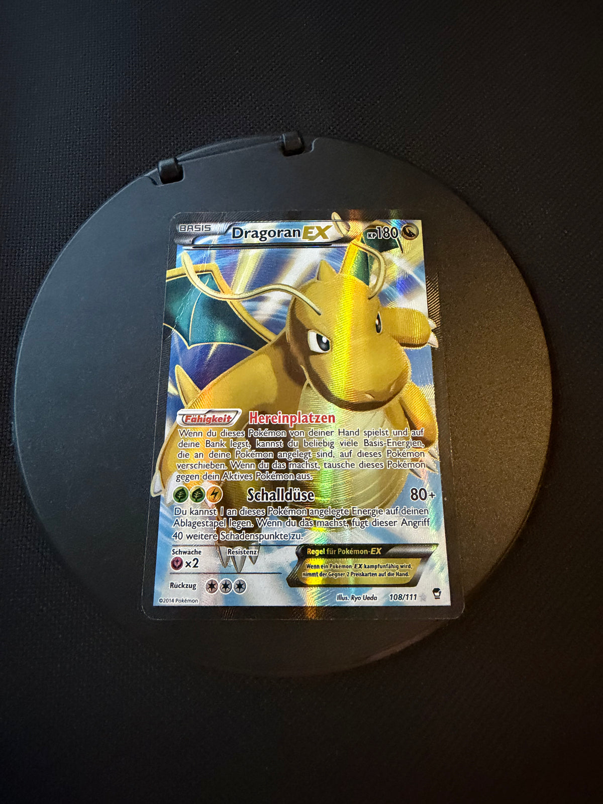 Pokemon Karte Alt Art Dragoran 108/111 Deutsch