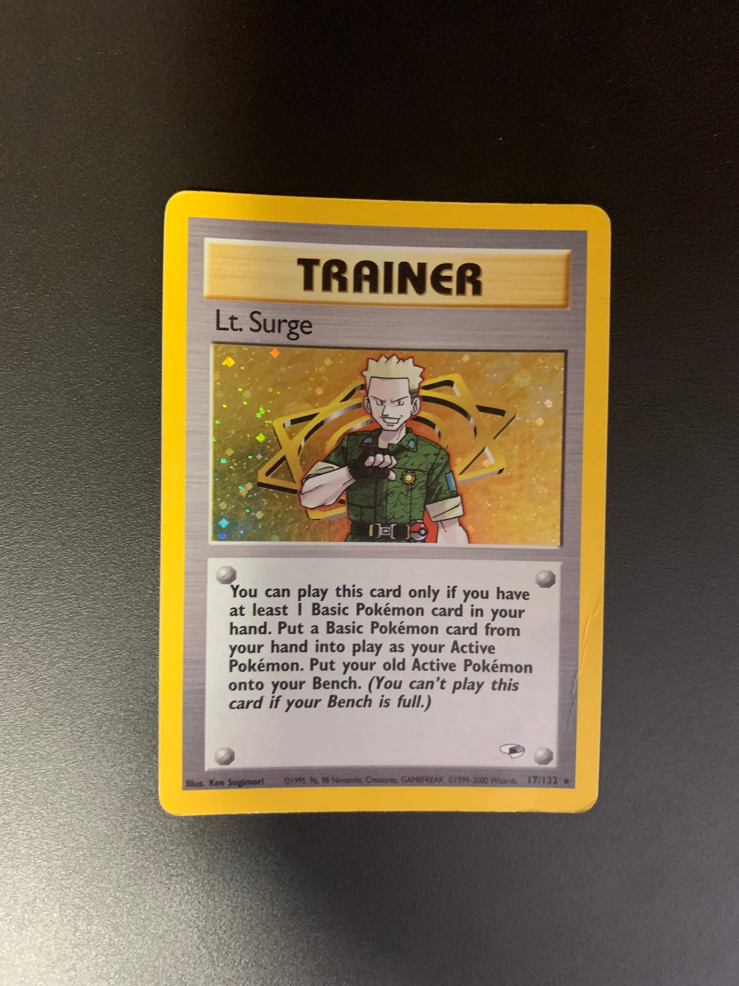 Pokemon Karte Trainer Holo Major Bob 17/132 Englisch