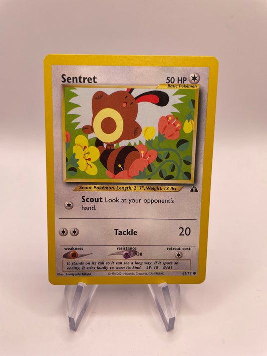 Pokemon Karte Neo Discovery Sentret 63/75 Englisch